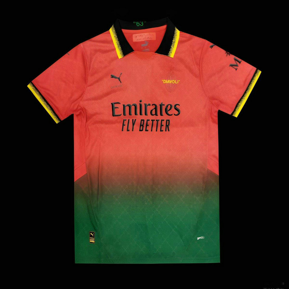 Maillot AC Milan OFFWHITE 2025 2026 édition Spéciale - Rouge Maillot AC Milan OFFWHITE 2025 2026 édition Spéciale - Rouge