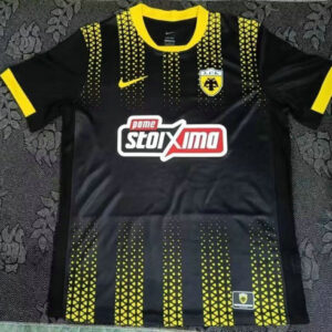 Maillot AEK Athens 2025 2026 Exterieur - Noir