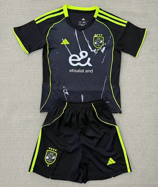 Maillot Al Ahly SC Enfant 2025 2026 Exterieur - Noir Maillot Al Ahly SC Enfant 2025 2026 Exterieur - Noir
