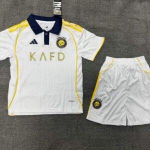 Ensemble Maillot Enfant Al Nassr 2025 - Maillot Al Nassr Enfant 2025 2026 Third Blanc
