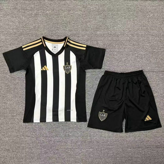 Maillot Atlético Mineiro Enfant 2025 2026 Domicile - Blanc Noir