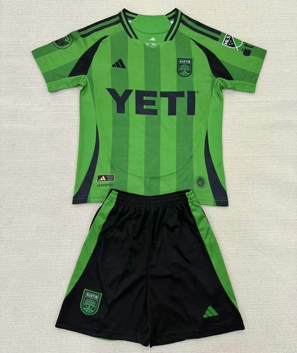 Maillot Austin Enfant 2025 2026 Domicile - Vert