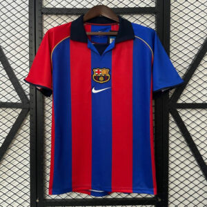 Maillot Barcelone 2001 - Maillot Barcelone Vintage 2001 2002 domicile