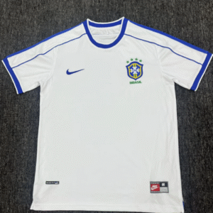 Maillot Bresil 1998 - Maillot Bresil Vintage 1998 blanc