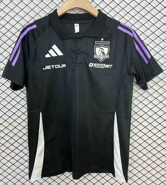 Maillot Colo-Colo 2025 2026 Polo noir Maillot Colo-Colo 2025 2026 Polo - Noir
