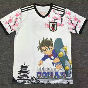 Maillot Japon 2025 2026 Détective Conan - Blanc