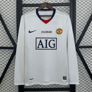 Maillot Manchester United Vintage 2008 2009 Exterieur - Manches Longues