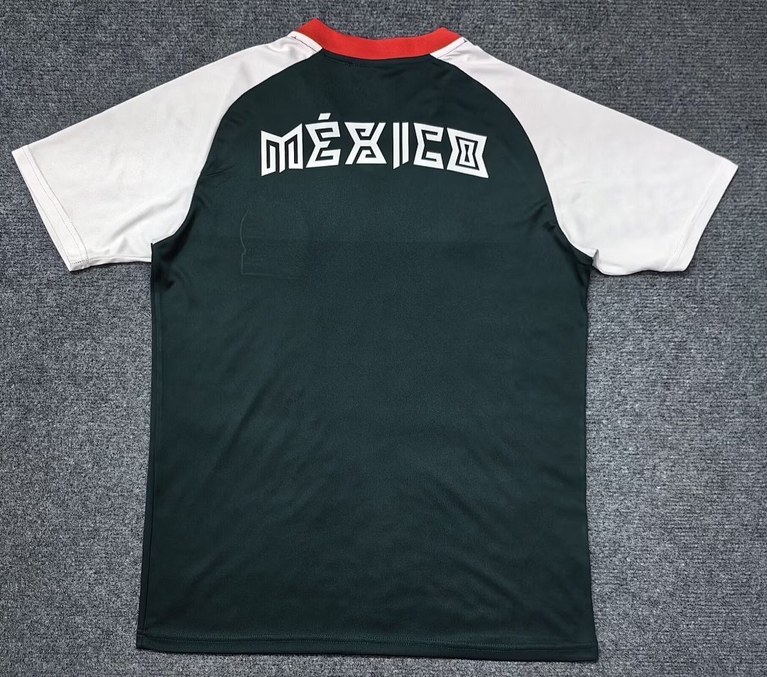 Maillot Mexique 2026 2027 vert foncé Rétro 1