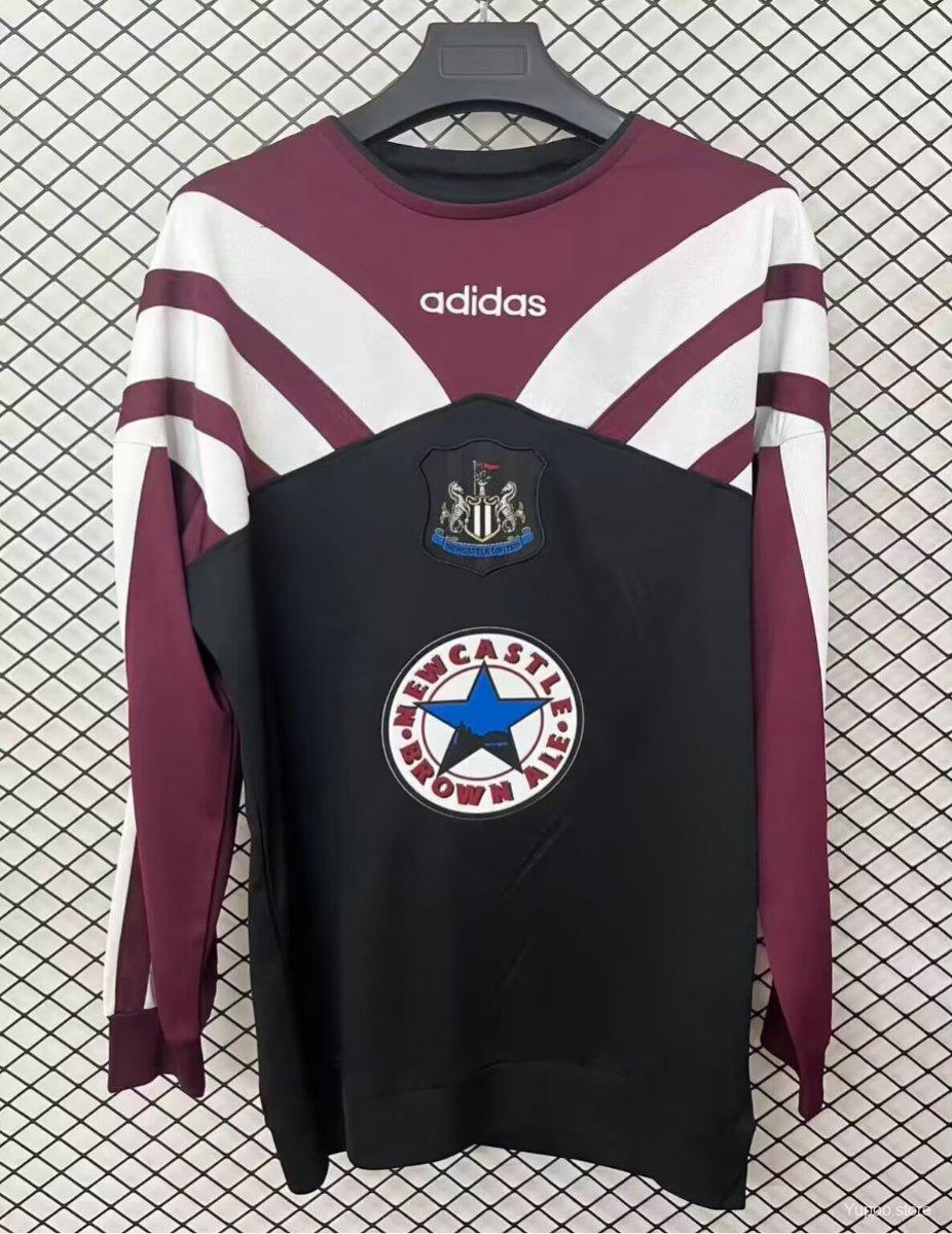Maillot Newcastle United Vintage 1995 1996 exterieur manches longues