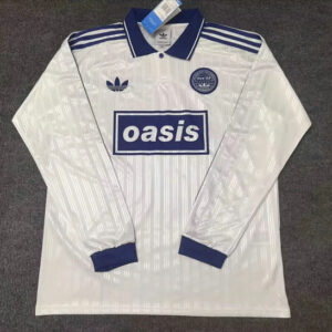 Maillot Oasis 2025 - Blanc et Violet Manches Longues Édition Live '25