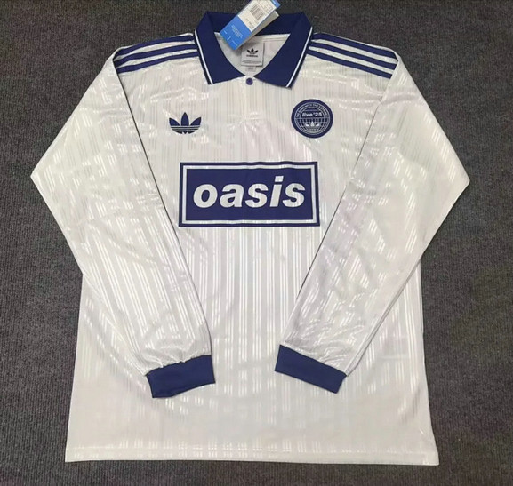 Maillot Oasis 2025 2026 Blanc Violet manches longues