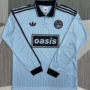 Maillot Oasis bleu clair à manches longues 2026-2027