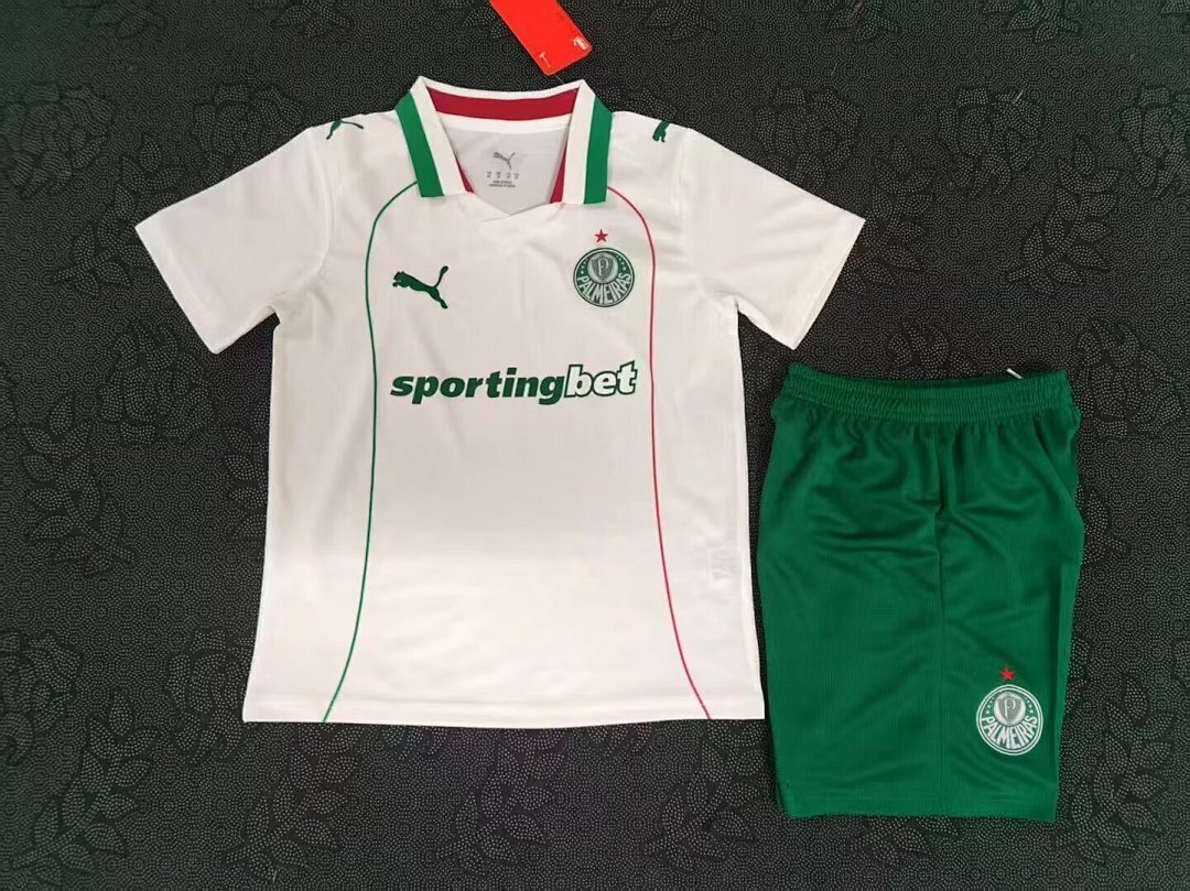 Maillot Palmeiras Enfant 2026 2027 exterieur Blanc