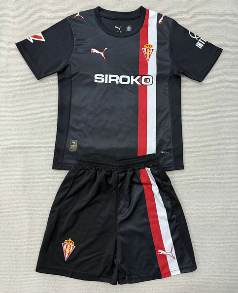 Maillot Sporting de Gijón Enfant 2025 2026 exterieur