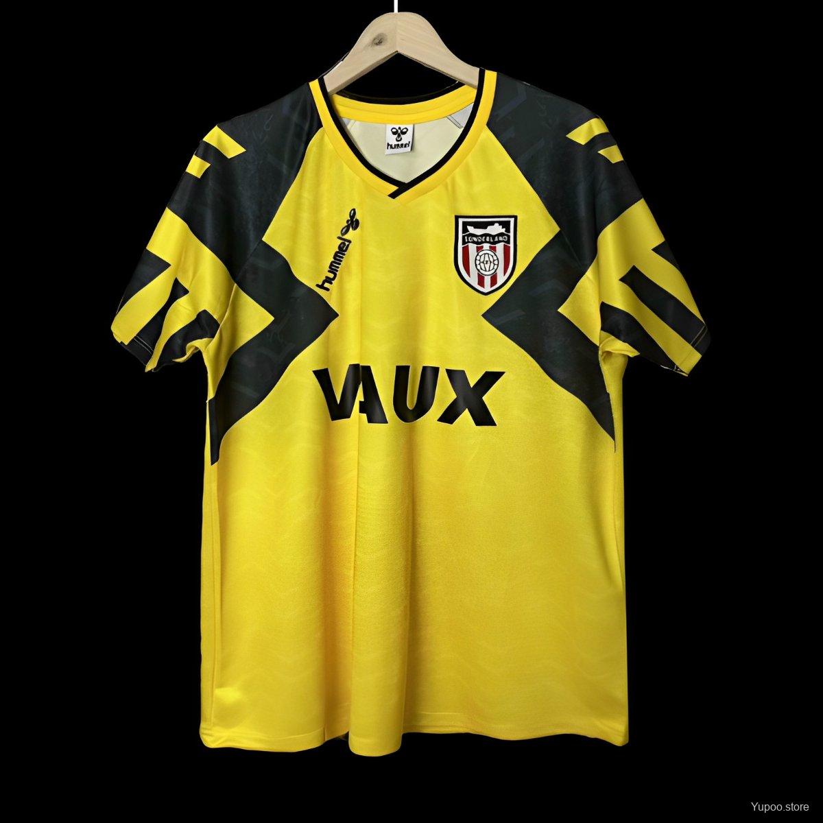 Maillot Sunderland Vintage 1992 1993 exterieur jaune