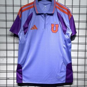Maillot de l'Université du Chili, polo violet à demi-zip, saison 2026-2027