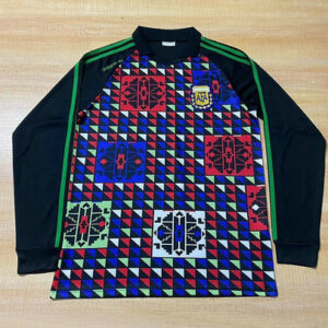 Maillot rétro de gardien de but argentin à manches longues 1990