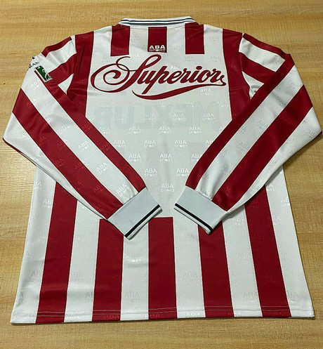 Maillot Vintage Chivas Guadalajara CD 1994 1995 Domicile Manches Longues - Blanc Rouge