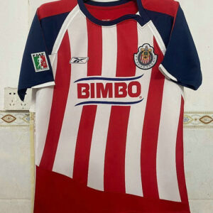 Maillot Vintage Chivas Guadalajara CD 2007 2008 Domicile - Blanc Rouge