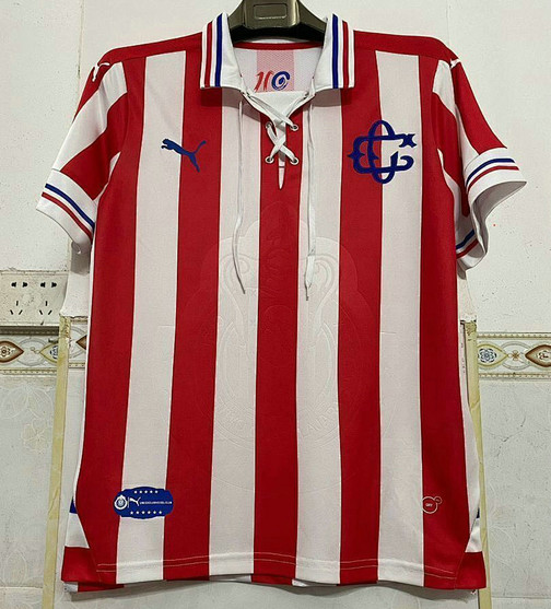 Maillot Vintage Chivas Guadalajara CD 2016 2017 110 Ans Domicile - Blanc Rouge