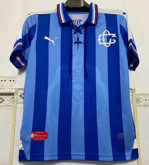 Maillot Vintage Chivas Guadalajara CD 2016 2017 110 ans Exterieur - Bleu