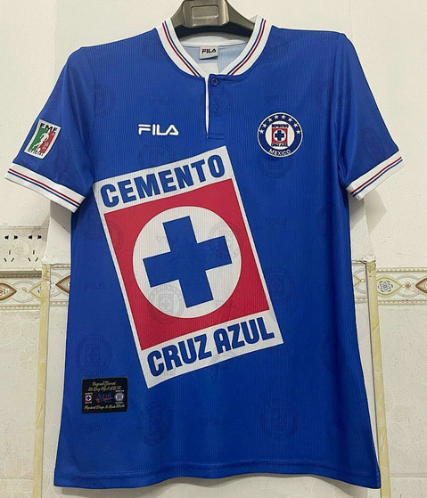 Maillot Vintage Cruz Azul 1997 1998 Domicile - Bleu