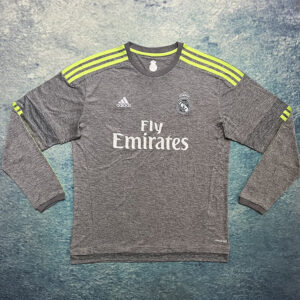 Maillot de foot Vintage Real Madrid - 2015/2016 - Manches longues gris