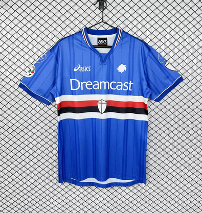 Maillot Vintage Sampdoria 2000 2001 Domicile - Bleu