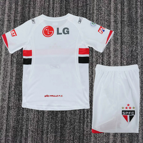 Maillot Vintage São Paulo Enfant 2007 2008 Domicile - Blanc 1 Maillot Vintage São Paulo Enfant 2007 2008 Domicile - Blanc