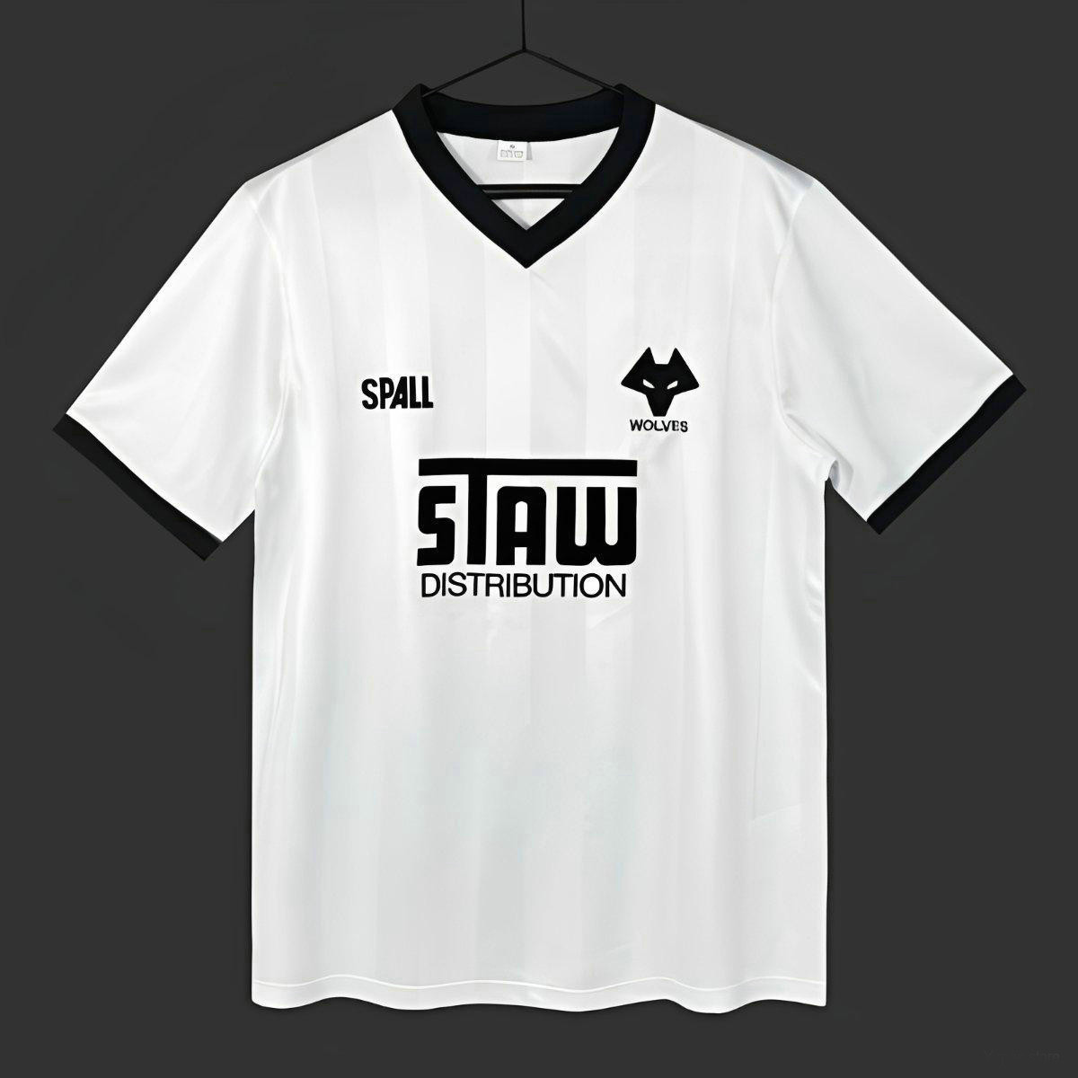 Maillot Wolverhampton Wanderers Vintage 1986 1988 Exterieur - Blanc