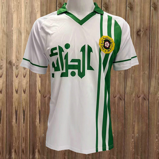 Maillot blanc rétro de l'Algérie 1986