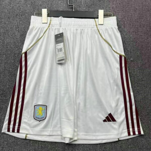 Short de foot Aston Villa 2025 2026 - Blanc