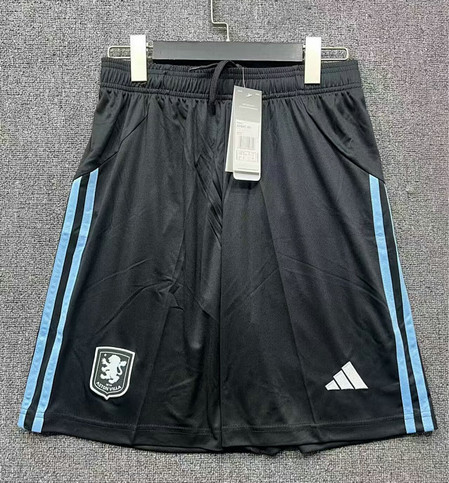 Short de foot Aston Villa 2025 2026 - Noir