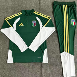 Survetement Italie 2026 2027 Demi-zip - Vert