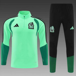 Survetement Mexique 2025 2026 Demi-zip - Vert