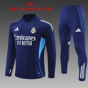 Survetement Real Madrid Enfant 2025 2026 A - Bleu Roi