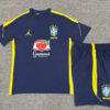 Ensemble Maillot de foot Brésil Jordan 2026/2027 - Bleu Royal