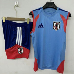 Ensemble Maillot de foot Maillot Japon 2026/2027 - Gris Bleu Sans Manches