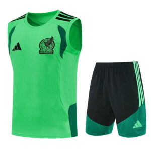 Ensemble Maillot de foot Mexique 2026/2027 - Vert Sans Manches