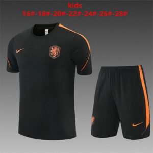 Ensemble Maillot Enfant Pays Bas 2026/2027 - Noir