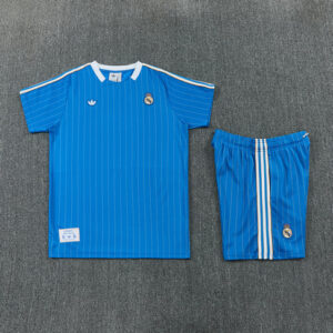 Ensemble Maillot de foot Real Madrid 2026/2027 - Bleu Rétro