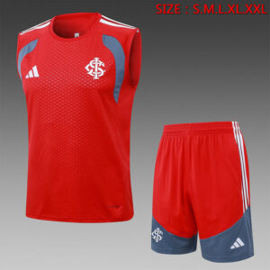 Ensemble Maillot de foot SC Internacional 2026/2027 - Rouge Sans Manches