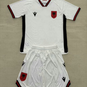 Maillot de Foot Enfant Albanie 2025/2026 – Kit Blanc