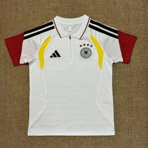 Maillot de foot Allemagne 2026 - Demi Zip Polo Blanc