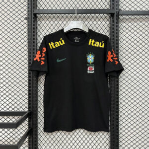 Maillot de foot Brésil 2026/2027 - T Shirt Noir Avec Parrainage