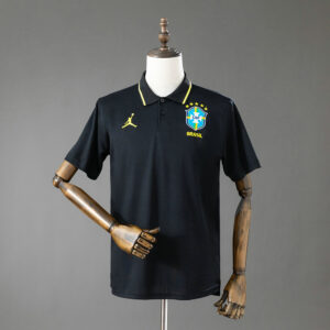 Maillot de foot Brésil Jordan 2026/2027 - Noir Polo