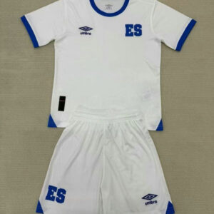 Maillot de Foot Enfant El Salvador 2025/2026 – Kit Exterieur Blanc