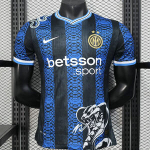 Maillot de foot Match Inter Milan - 2025 - Serpent Noir Bleu
