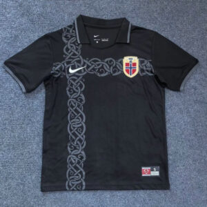 Maillot de foot Norvège Coupe du Monde 2026 - Noir Rétro