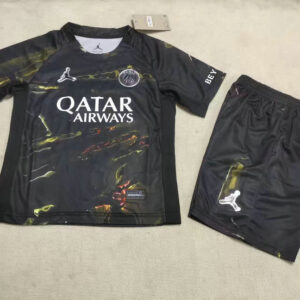 Ensemble Maillot Enfant PSG Jordan 2025/2026 - Night Edition Avec 1 Étoile